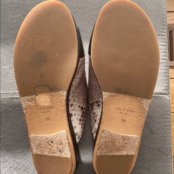 Rag & Bone Falk leather and python sandals size 39 - Picture 7 of 7